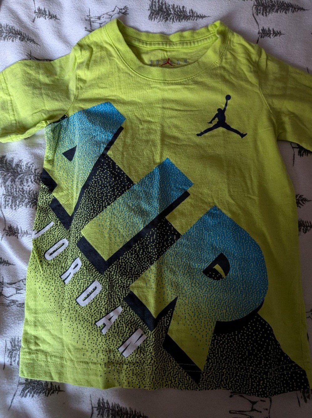 Jordan Toddler Neon Yellow Graphic T-Shirt